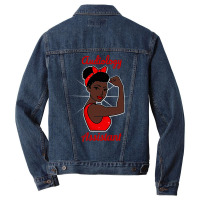 Audiology Assistant Black Woman Strong Retro Vinta Men Denim Jacket | Artistshot