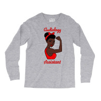 Audiology Assistant Black Woman Strong Retro Vinta Long Sleeve Shirts | Artistshot