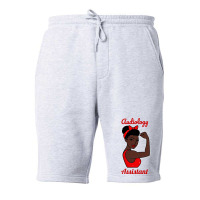 Audiology Assistant Black Woman Strong Retro Vinta Fleece Short | Artistshot