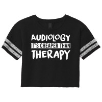 Audiology Is Cheaper Than Therapy Yellow Scorecard Crop Tee | Artistshot