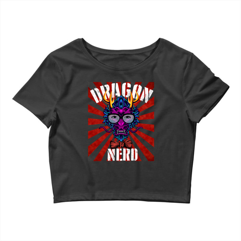 Dragon Nerds Rock Gamer Geek Fun Cute Nerd Crop Top by whoretacarpal | Artistshot