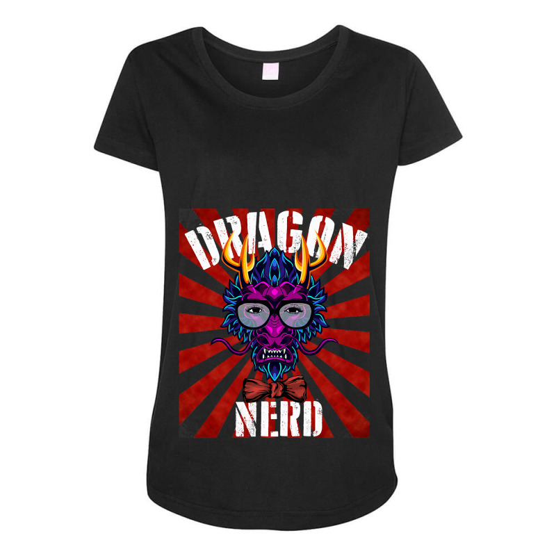 Dragon Nerds Rock Gamer Geek Fun Cute Nerd Maternity Scoop Neck T-shirt by whoretacarpal | Artistshot