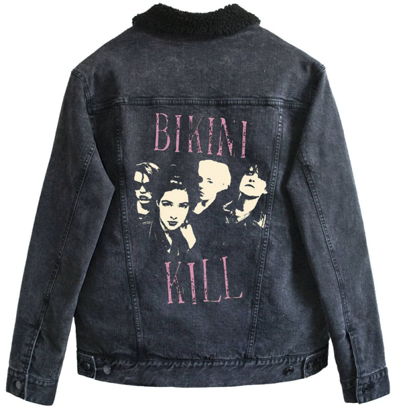 Bikini Kill Four People Unisex Sherpa-Lined Denim Jacket by GiaMuller | Artistshot