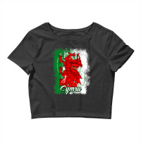 Wales Dragon National Symbol With The Welsh Flag C Crop Top | Artistshot