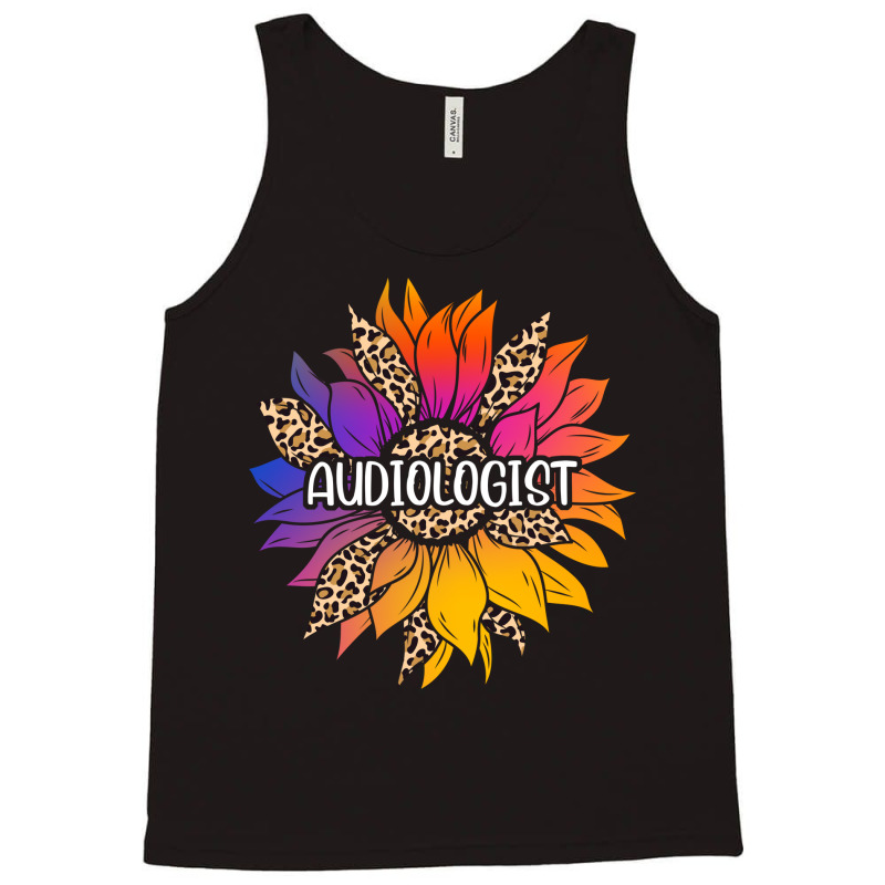 Audiologist Sunflower 80s Tank Top by freezyaloiniv | Artistshot