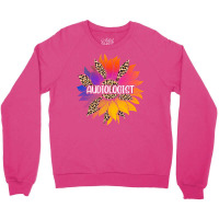 Audiologist Sunflower 80s Crewneck Sweatshirt | Artistshot