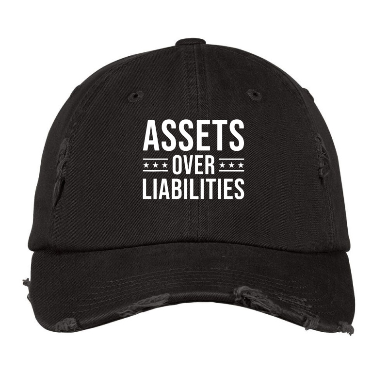 Ssets Over Liabilities Vintage Cap by skw art | Artistshot