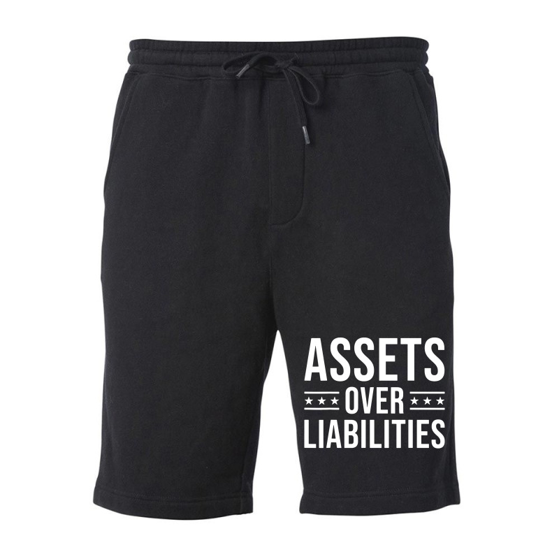 Ssets Over Liabilities Fleece Short by skw art | Artistshot