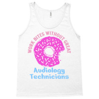 Audiology Tech Work Bites Fun Pink Donut Sprinkles Tank Top | Artistshot