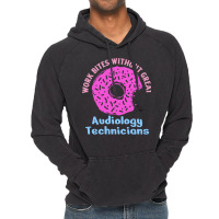 Audiology Tech Work Bites Fun Pink Donut Sprinkles Vintage Hoodie | Artistshot