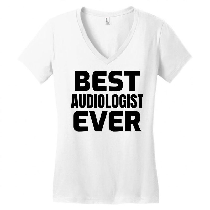 Best Audiologist Ever Yellow Women's V-Neck T-Shirt by hummalfrangt | Artistshot