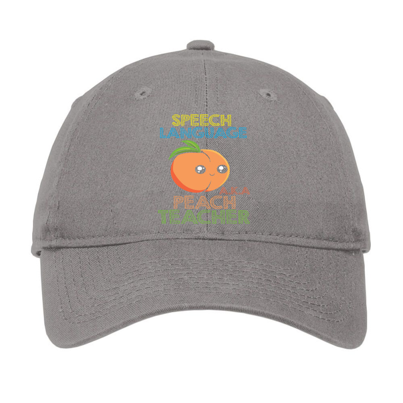 Speech Pathology Speech Therapist Peach Design Tre Adjustable Cap by lovaszzhgabid | Artistshot