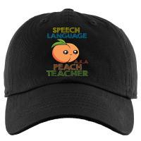 Speech Pathology Speech Therapist Peach Design Tre Kids Cap | Artistshot