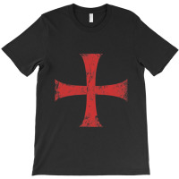 Distressed Crusader Knights Templar Cross Essentia T-shirt | Artistshot