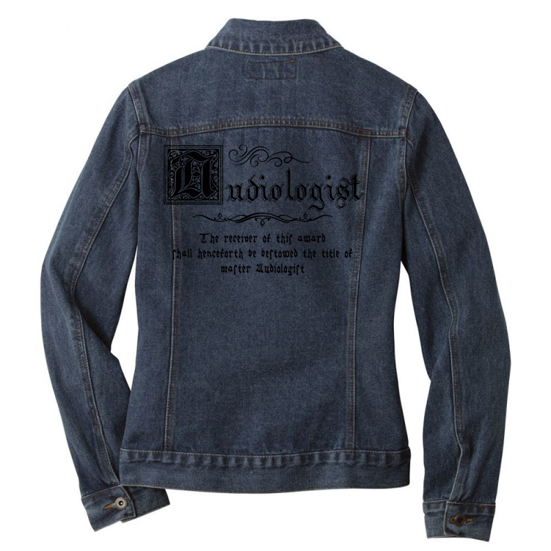 Medieval Master Audiologist 80s Ladies Denim Jacket by hulinafegpeif | Artistshot