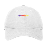 Sound Wave Graphic Audiology Ear Raimbow Boy Adjustable Cap | Artistshot