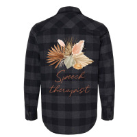 Speech Therapist Boho Dried Flowers Design Flannel Shirt | Artistshot