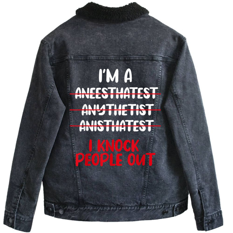 Anesthesiologist Anaesthetist Anaesthesiologist An Unisex Sherpa-lined Denim Jacket | Artistshot