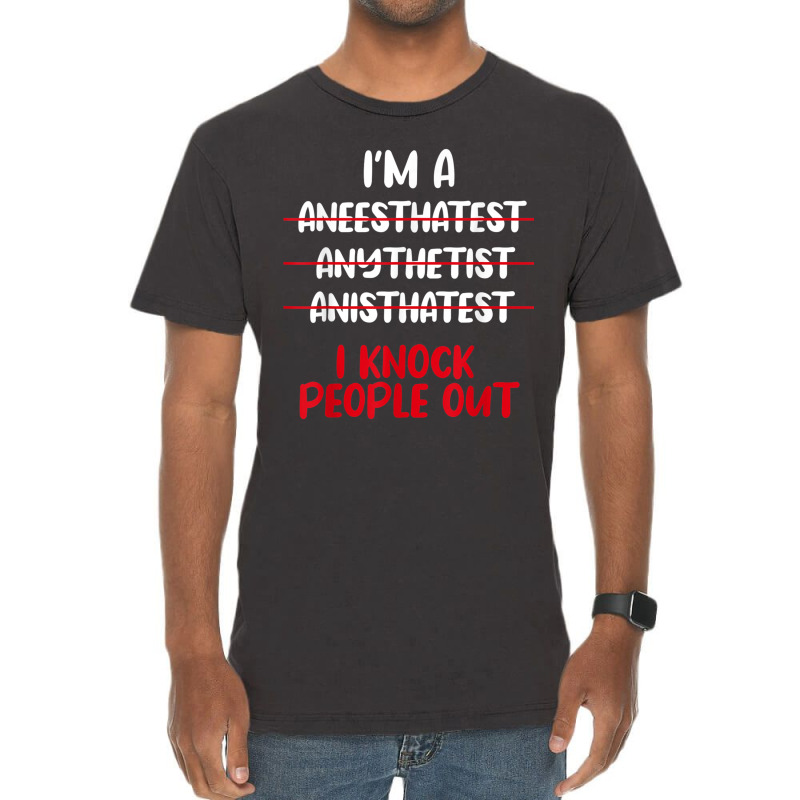 Anesthesiologist Anaesthetist Anaesthesiologist An Vintage T-shirt | Artistshot