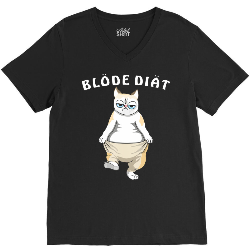 The Best Cat Sayings, Blode Diet, Weight Loss, Obe V-Neck Tee by kimblejoettaefd | Artistshot