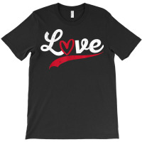 Love Typography Hearts Valentine's Day Lover Roman T-shirt | Artistshot