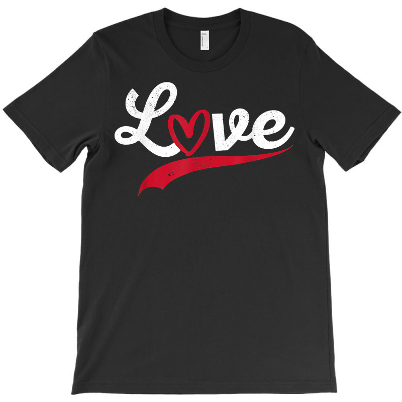 Love Typography Hearts Valentine's Day Lover Roman T-Shirt by ardylanda | Artistshot