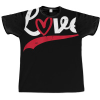 Love Typography Hearts Valentine's Day Lover Roman Graphic T-shirt | Artistshot