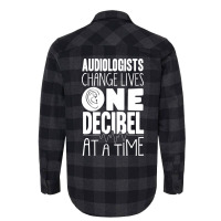 Pediatric Audiologist Audiology One Decibel At A T Flannel Shirt | Artistshot