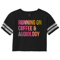 Awesome And Funny Running On Coffee And Audiology Scorecard Crop Tee | Artistshot