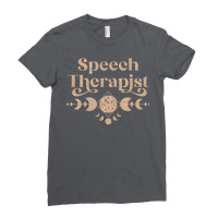 Speech Therapist Boho Colored Moon Phase Design Ladies Fitted T-shirt | Artistshot