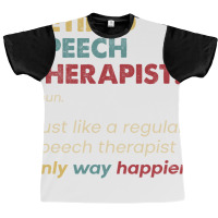 Speech Therapist Retired Retro Definition Design Graphic T-shirt | Artistshot