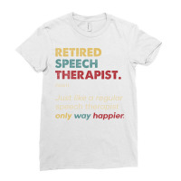 Speech Therapist Retired Retro Definition Design Ladies Fitted T-shirt | Artistshot