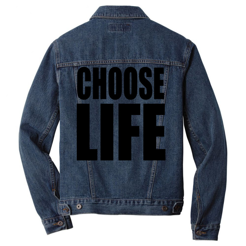 Choose Life Men Denim Jacket | Artistshot