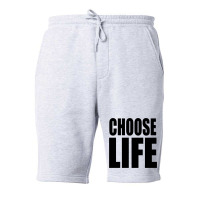 Choose Life Fleece Short | Artistshot