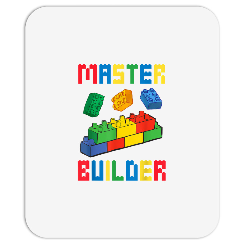 Brick Builder Funny Blocks Building Master Builder Mousepad | Artistshot