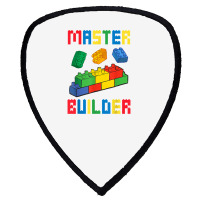 Brick Builder Funny Blocks Building Master Builder Shield S Patch | Artistshot