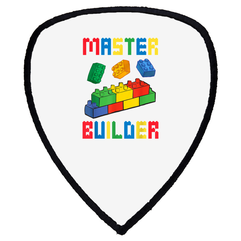 Brick Builder Funny Blocks Building Master Builder Shield S Patch | Artistshot