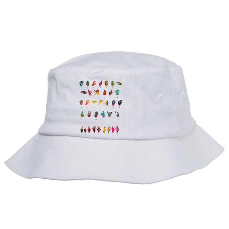 Sign Language Alphabet Girl Bucket Hat by ruplalghemir | Artistshot