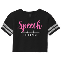 Speech Therapist Font Contrast Design Scorecard Crop Tee | Artistshot