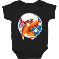 Hot Trend Cute Red Fox Yoga Gift Product Buddha Na Baby Bodysuit | Artistshot