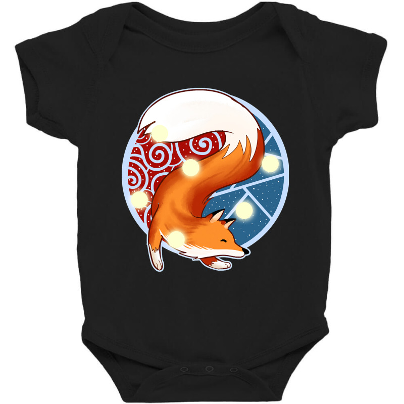 Hot Trend Cute Red Fox Yoga Gift Product Buddha Na Baby Bodysuit | Artistshot