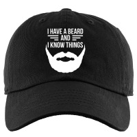 I Have A Beard And I Know Things Manly Beard Kids Cap | Artistshot