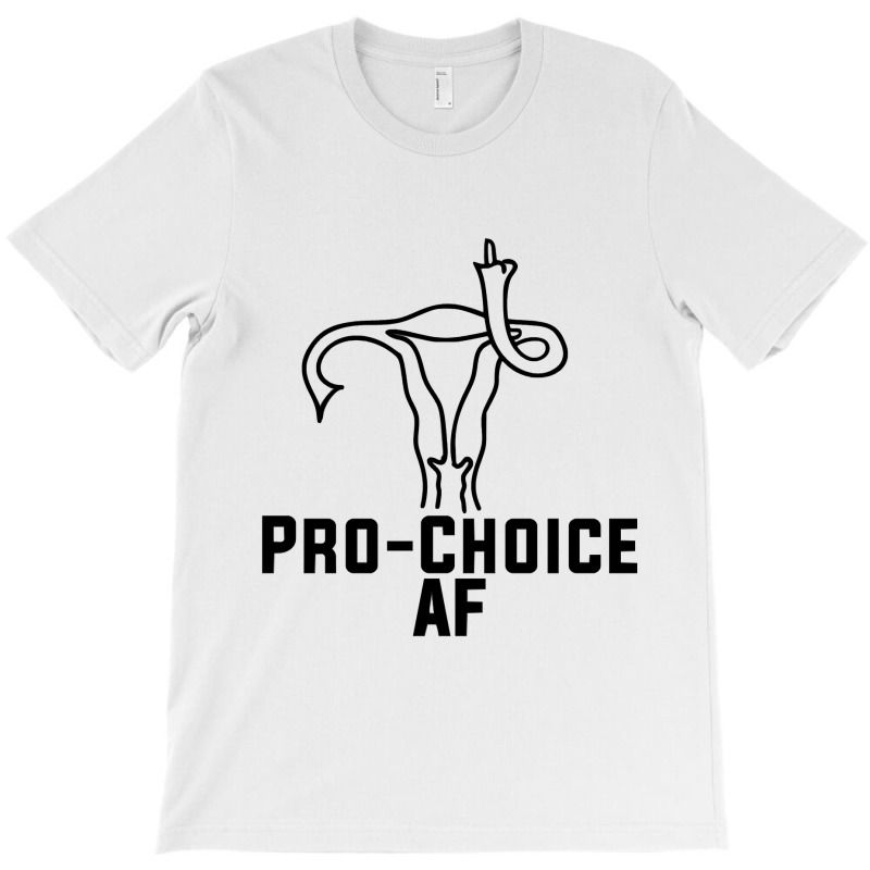 Pro Choice Af Uterus Middle Finger  Fitted T-shirt | Artistshot