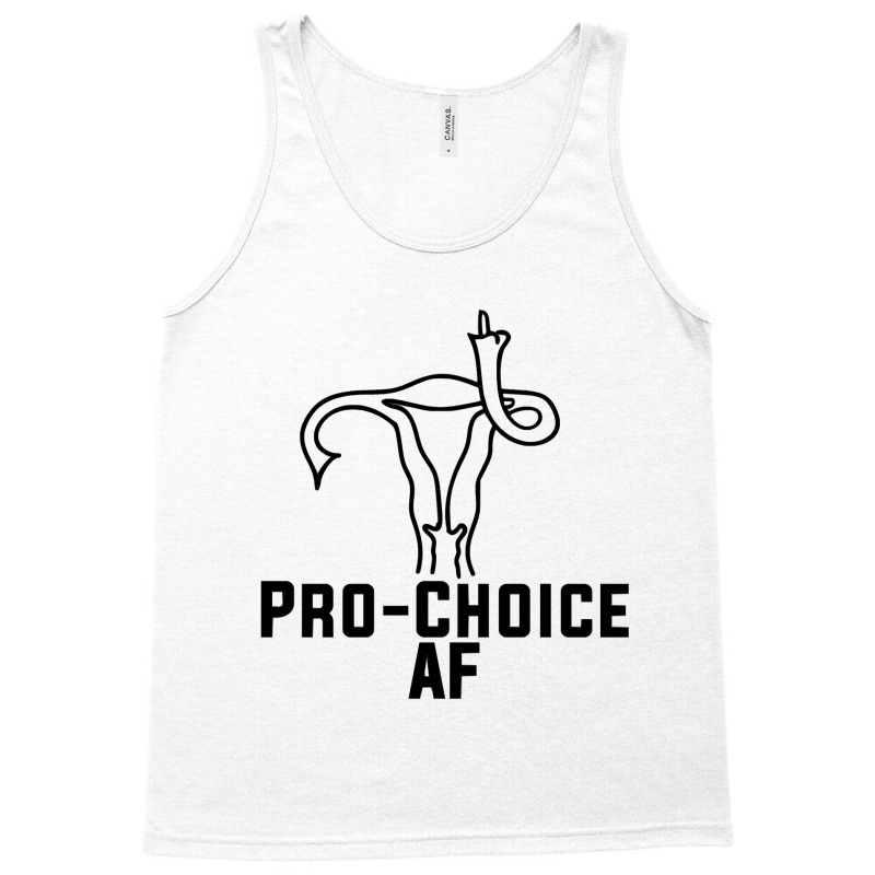 Pro Choice Af Uterus Middle Finger  Fitted Tank Top | Artistshot