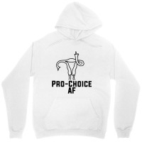 Pro Choice Af Uterus Middle Finger  Fitted Unisex Hoodie | Artistshot