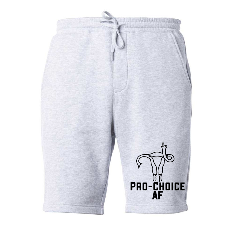 Pro Choice Af Uterus Middle Finger  Fitted Fleece Short | Artistshot