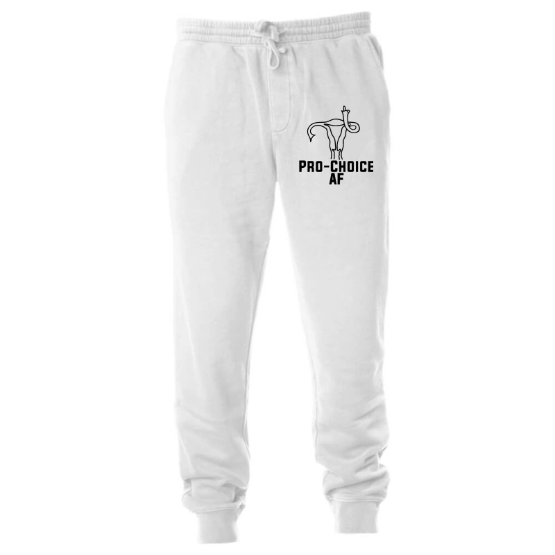 Pro Choice Af Uterus Middle Finger  Fitted Unisex Jogger | Artistshot