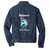 Marine Biologist Unicorn Men Denim Jacket | Artistshot