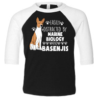 Marine Biology And Basenjis Toddler 3/4 Sleeve Tee | Artistshot