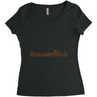 Limited Edition Cuba Hand Drawn Skyline Women's Triblend Scoop T-shirt | Artistshot